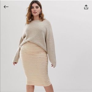 Asos Curve Ivory Pencil Skirt- US Size 26